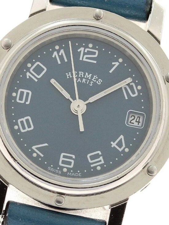 HERMES Clipper CL4.210 Date Blue Dial Quartz Ladies Watch main image 6